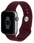 Silicone Sport Band (For Apple Watch) Wine