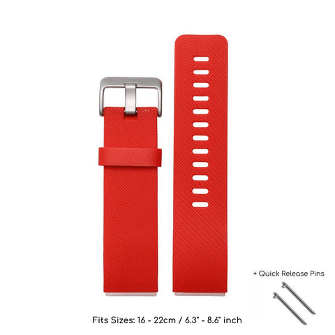 Silicone Sport Strap (For Fitbit Blaze) Dark Red
