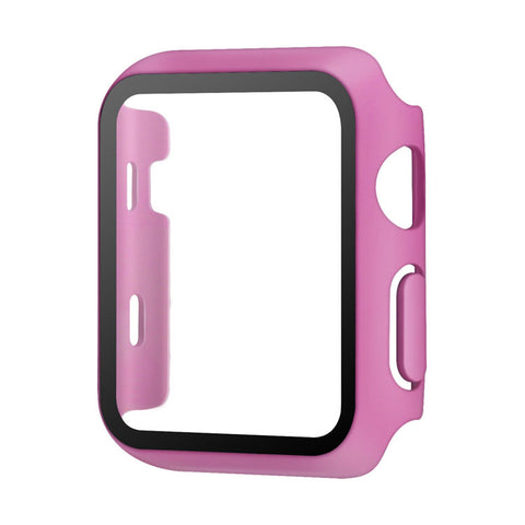 Apple Watch Polycarbonate/Tempered Glass Case - Fuschia