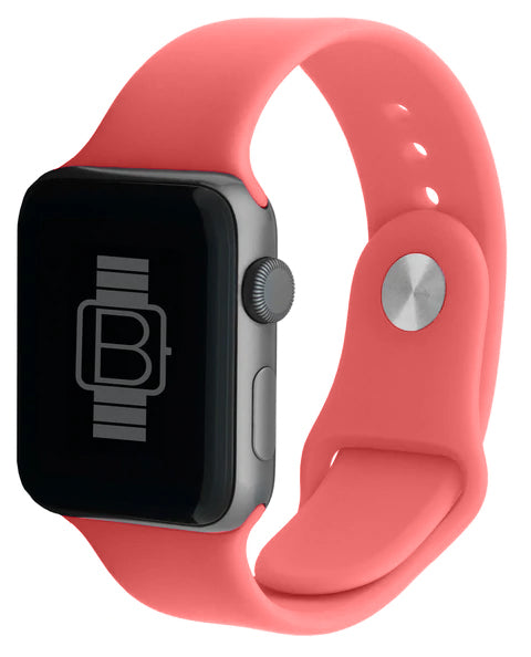 Silicone Sport Band (For Apple Watch) Grapefruit – Bakers Bands
