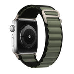 Alpine Loop Band (High Quality For Apple Watch) Black & Green