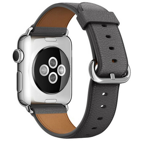 Genuine Leather Band (For Apple Watch) Grey