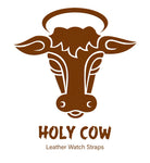 Genuine Leather Band Holy Cow Range (For Apple Watch) Rustic Green With Tan Stitching