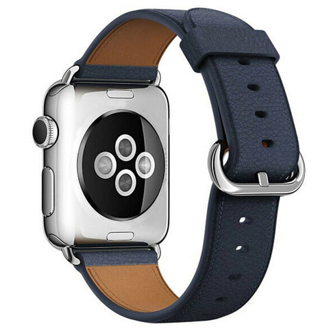 Genuine Leather Band (For Apple Watch) Navy