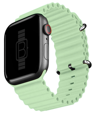 Ocean Style Silicone Band (High Quality For Apple Watch) Pistachio