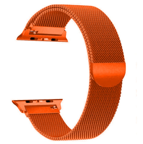 Magnetic Milanese Loop Band (For Apple Watch) Orange