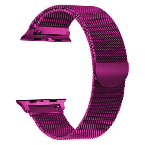 Magnetic Milanese Loop Band (For Apple Watch) Pink Fuchsia