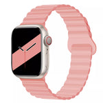 Magnetic Silicone Sport Band (For Apple Watch) Pink