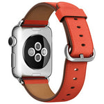 Genuine Leather Band (For Apple Watch) Red