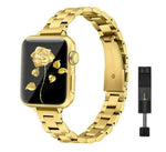 Slim Stainless Steel Band (For Apple Watch) Gold