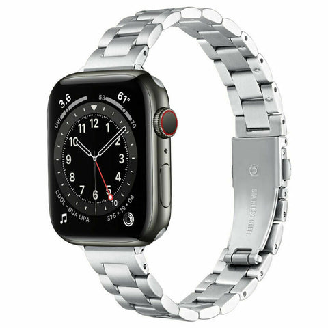 Slim Stainless Steel Band (For Apple Watch) Silver
