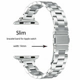 Slim Stainless Steel Band (For Apple Watch) Silver