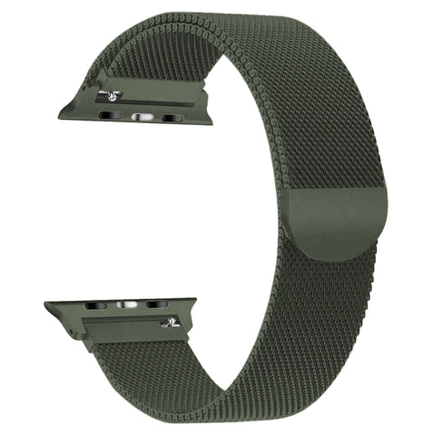 Magnetic Milanese Loop Band (For Apple Watch) Green (Series 7 Colour Match)