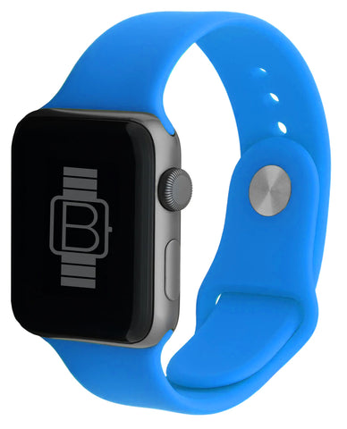 Silicone Sport Band (For Apple Watch) Toy Blue