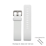 Silicone Sport Strap (For Fitbit Blaze) White