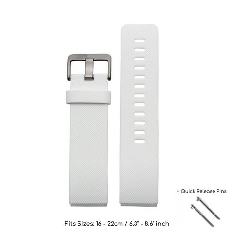 Silicone Sport Strap (For Fitbit Blaze) White