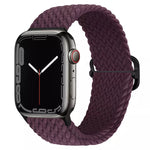 Braided Solo Loop Band (High Quality Nylon For Apple Watch) Wine